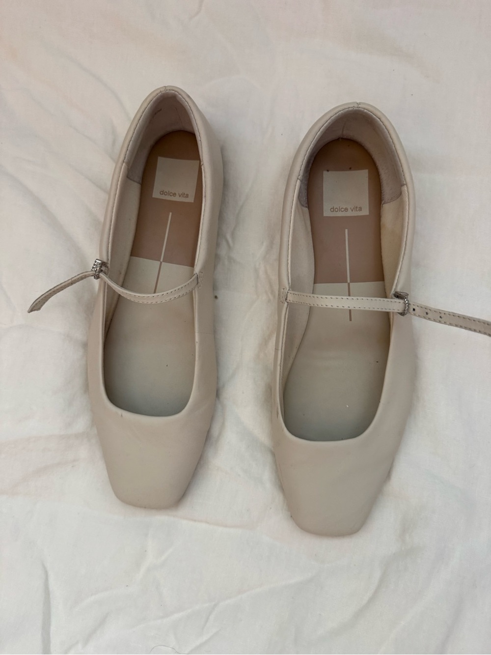 Dolce Vita Cream Mary Jane Flats - Picture 3 of 5